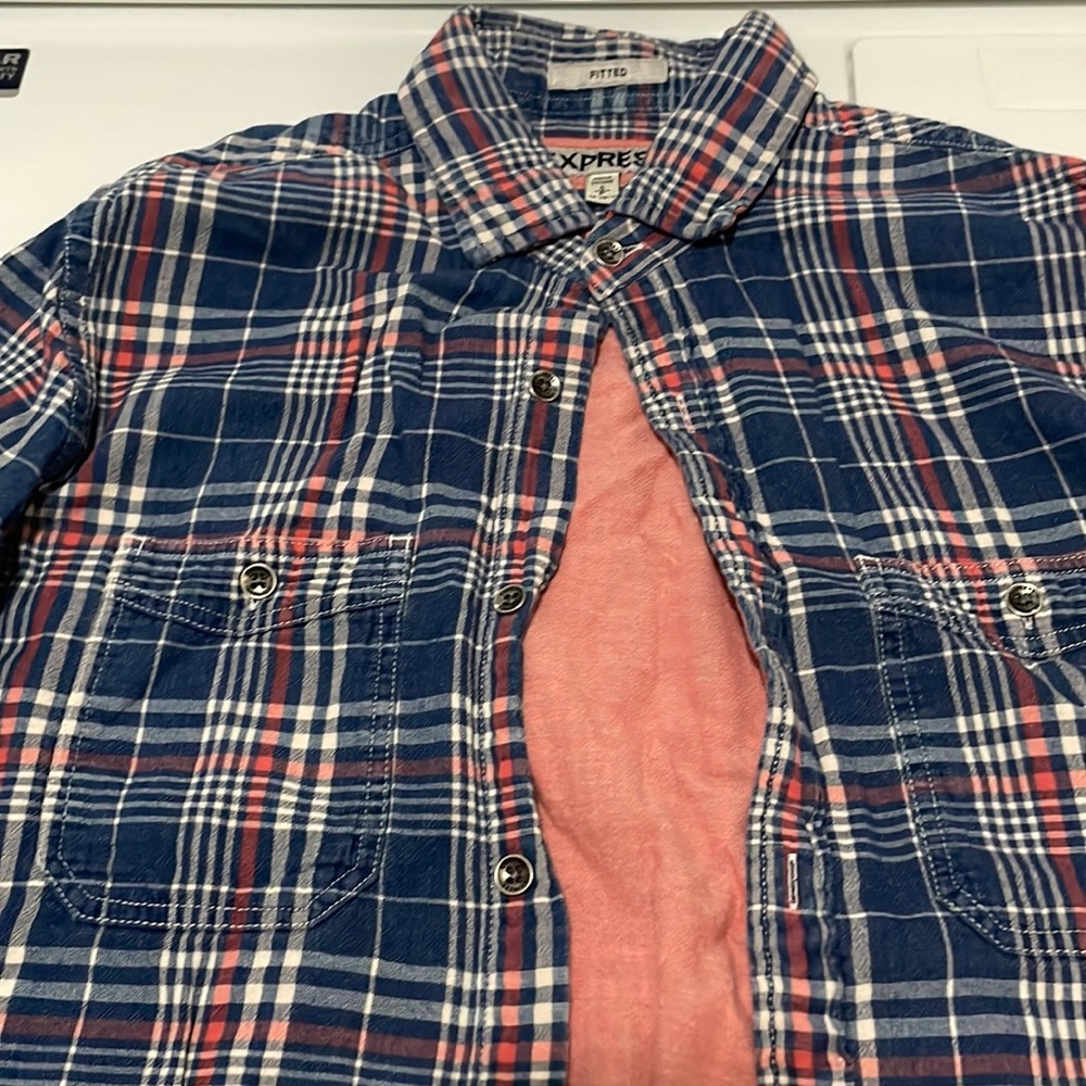Men’s express long sleeve button up